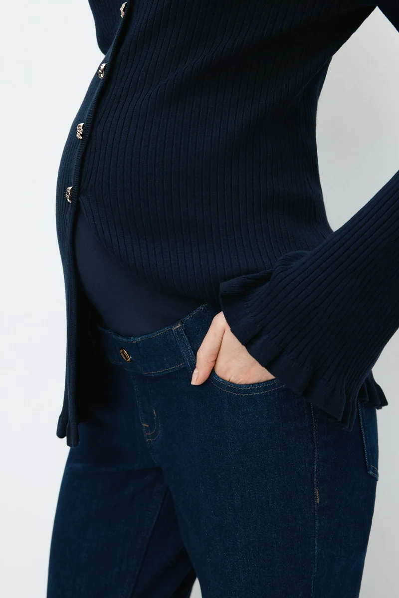 H&M MAMA Slim Straight Ankle Jeans